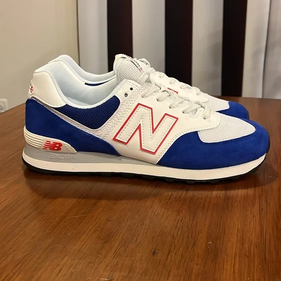 New Balance 574 Shoes Sneakers U574VN2 blue white Mens Size 10